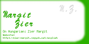 margit zier business card